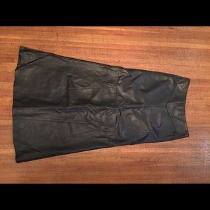 BEBE Soft leather maxi skirt
